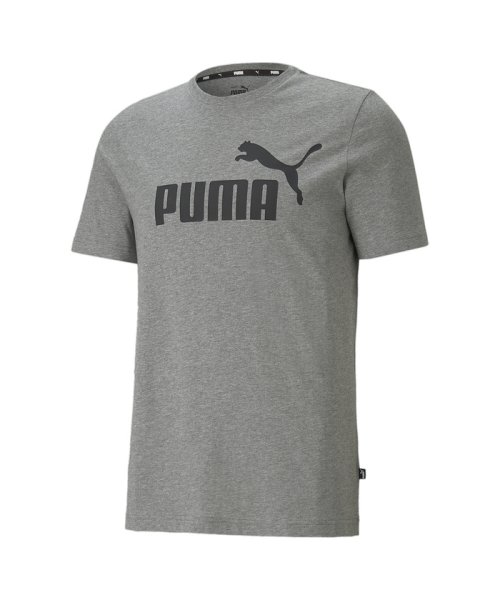 PUMA(PUMA)/メンズ ESS ロゴ 半袖 Tシャツ/MEDIUMGRAYHEATHER