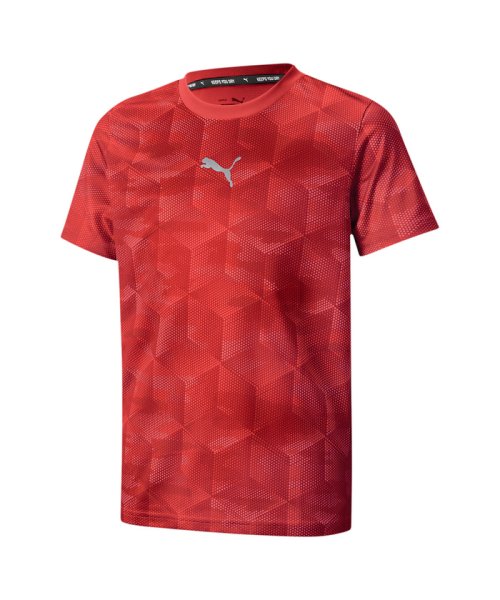 PUMA(プーマ)/キッズ ACTIVE SPORTS AOP ポリ Tシャツ 120－160cm/HIGHRISKRED