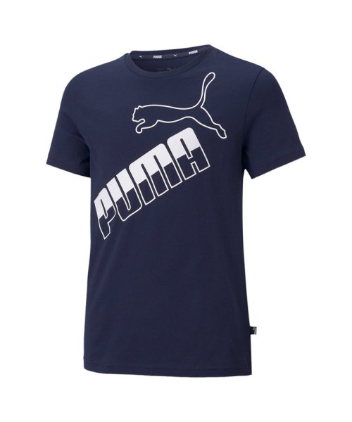 PUMA(プーマ)/キッズ AMPLIFIED ビッグロゴ Tシャツ 120－160cm/PEACOAT