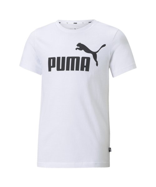 PUMA(プーマ)/キッズ ボーイズ ESS ロゴ 半袖 Tシャツ 120－160cm/PUMAWHITE