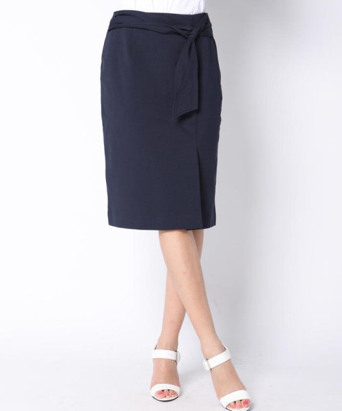 セール】【セットアップ対応】シルキーポンチウエストタイスカート  