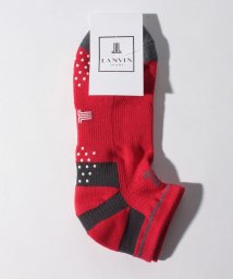 LANVIN SPORT(ランバン スポール)/ヒールホールドショート丈ソックス/レッド系