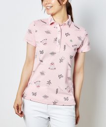 Munsingwear(マンシングウェア)/【ECO】シャンブレーオンプリント半袖シャツ【アウトレット】/ピンク系