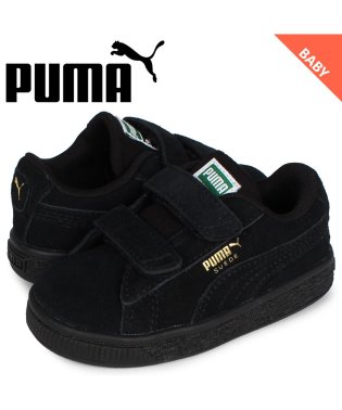 PUMA/プーマ PUMA スウェード クラシック スニーカー ベビー キッズ スエード ベルクロ SUEDE CLASSIC 21 V INF ブラック 黒 38056/503899706