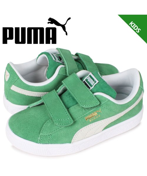 クーポン開催中 プーマ Puma スウェード チームス V Ps スニーカー キッズ スエード Nba ボストン セルティックス Suede Teams V Ps グリーン 3 プーマ Puma Magaseek