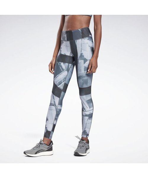 Reebok(リーボック)/リーボック Lux ボールド プリンティッド レギンス / Reebok Lux Bold Printed Leggings/ブラック