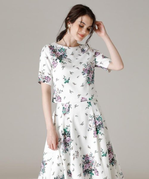 Maglie Par Ef De フラワープリントブラウス エフデ Ef De Magaseek