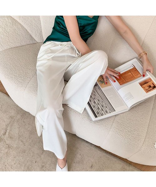 ワイドパンツ レディース ウエストゴム ミニミニストア Miniministore Magaseek