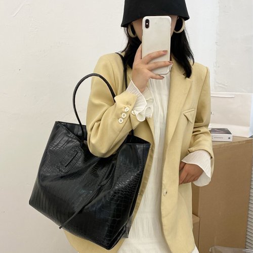 セール ミニミニストア Miniministore トートバッグ クロコダイル柄 鞄 かばん 大容量ol 通勤通学 レディース 手提げバッグ ビッグサイズ Magaseek