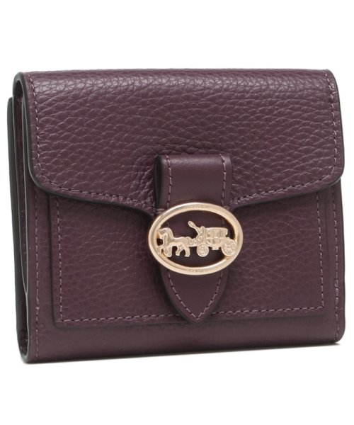 コーチ アウトレット 二つ折り財布 ミニ財布 パープル レディース Coach 6654 Imboy コーチ Coach Magaseek