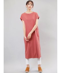 mili an deni(ミリアンデニ)/レディース ワンピース 綿100％ 半袖Tシャツ ワンピース/ライトピンク