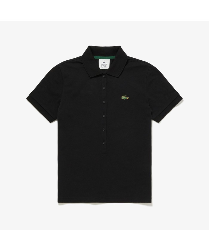 セール】LACOSTE L!VE6つボタンメタルワニロゴバッジポロシャツ