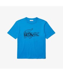 LACOSTE(ラコステ)/クロコロゴプリントTシャツ/ブルー