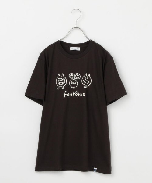POCHITAMA LAND(ポチタマランド)/FANTOME MONSTER Tシャツ/チャコールグレー