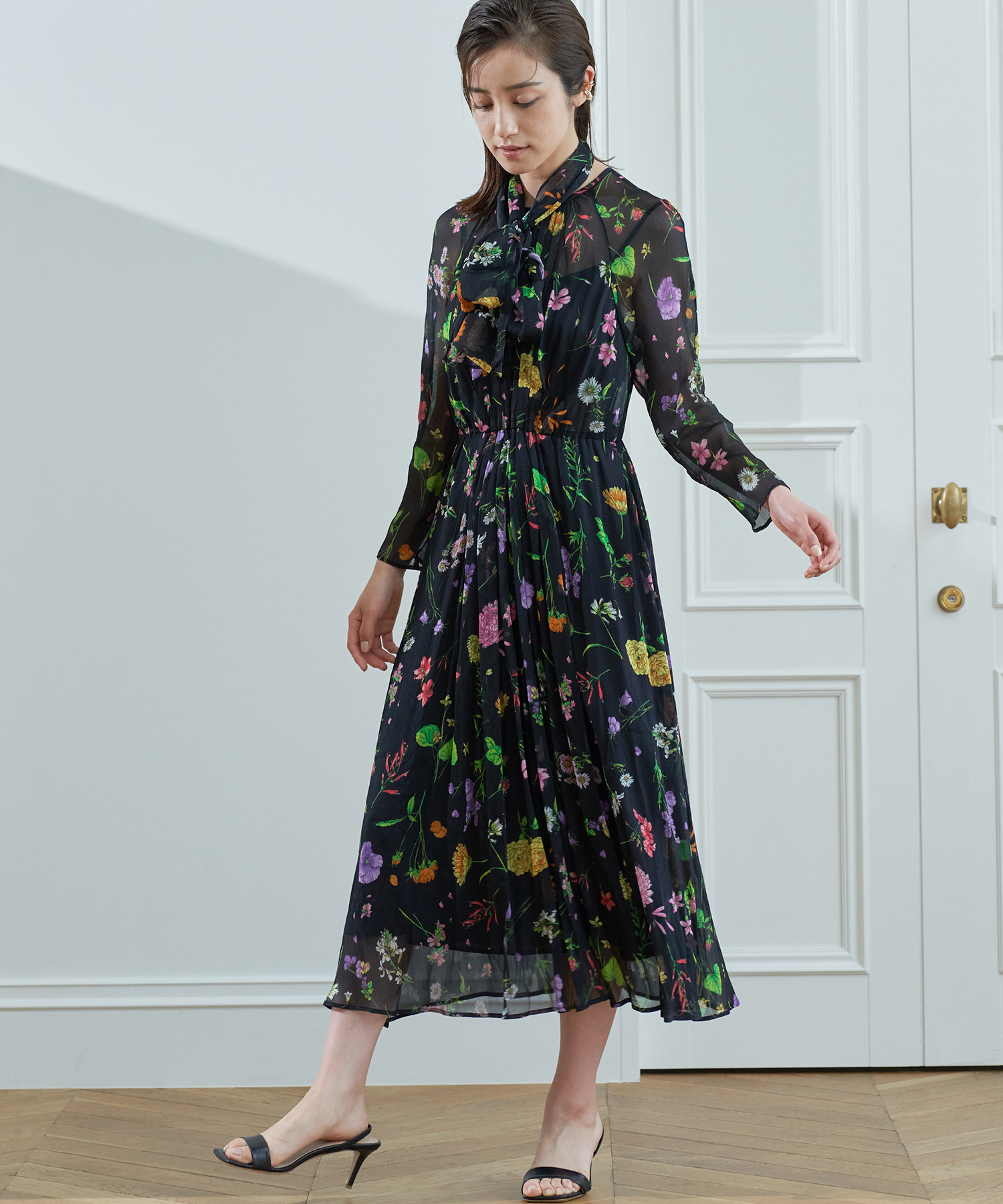 特別セーフ フローラルプリントフレア ワンピース ワンピース Sutevalle Org