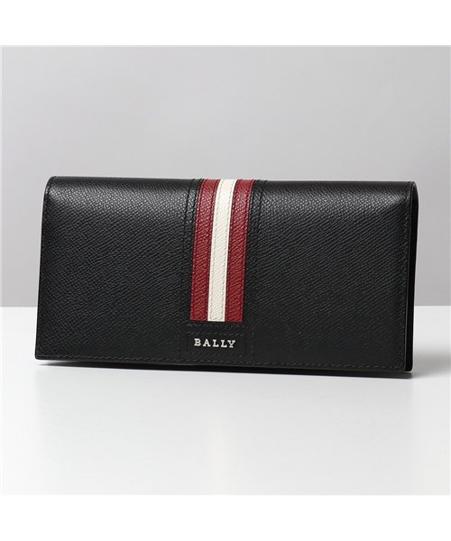 BALLY(バリー)/ TONGY LT ボヴィンレザー コンチネンタルウォレット 二つ折り長財布 長財布 レザー 10/BLACK メンズ/ブラック系