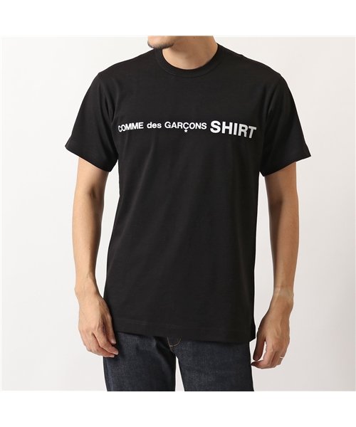 セール W クルーネック 半袖 Tシャツ ロゴ カットソー コットン メンズ コムデギャルソン Comme Des Garcons Magaseek