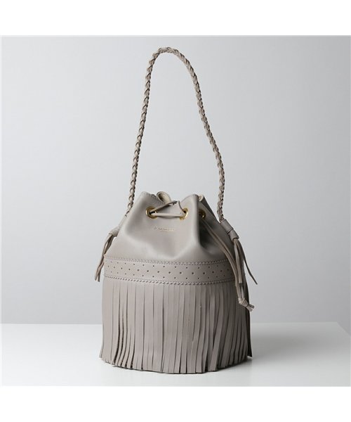 セール 815 7314 L Carnival エル カーニバル フリンジ ショルダーバッグ 巾着バッグ 9140 Pale Grey レディース ジェイアンドエム デヴィッドソン J M Davidson Magaseek