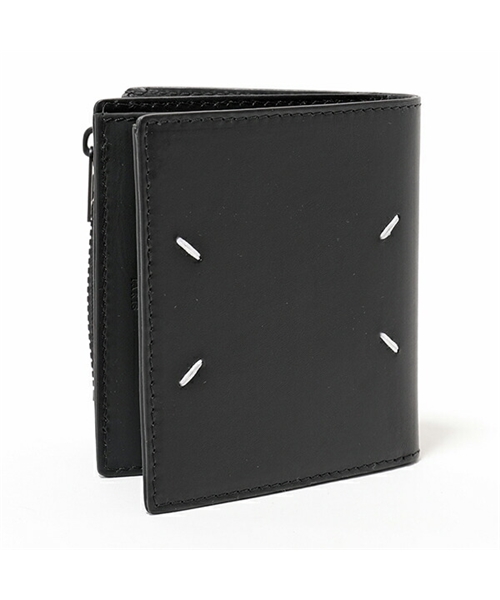 【ほのちん⭐︎】Margiela メゾンマルジェラ 二つ折り財布 ブラック Maison Margiela 2つ折り財布 ブラック S35UI0438 セール】11