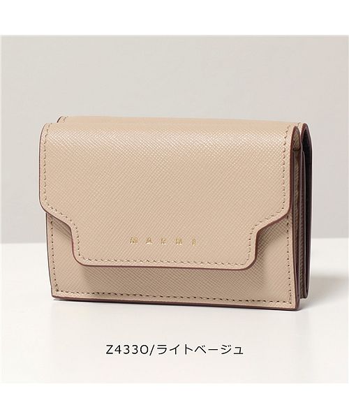 訳あり品 新品MARNIマルニ 三つ折り財布PFMOW02U07 正規品 | bjland.ws