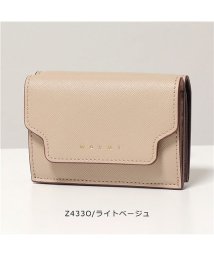 MARNI(マルニ)/PFMOW02U07 LV520 レザー 三つ折り財布 ミニ財布 豆財布 Z360N レディース/ブラック