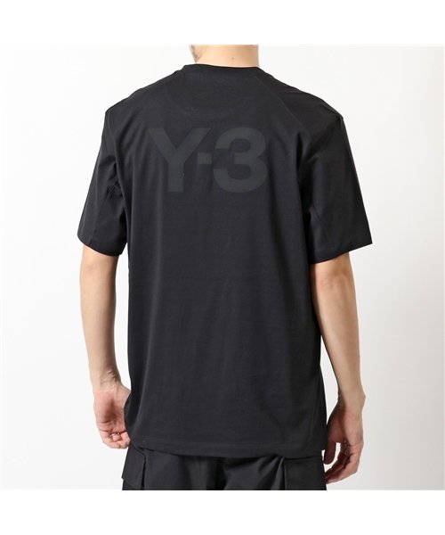Y-3(ワイスリー)/adidas YOHJI YAMAMOTO FN3348 半袖 Tシャツ カットソー クルーネック バックロゴT  丸首 BLACK  メンズ/BLACK