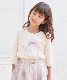 anyFAM（KIDS）(エニファム（キッズ）)/プリンセスモチーフ 七分袖 Tシャツ/アイボリー系