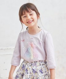 anyFAM（KIDS）(エニファム（キッズ）)/プリンセスモチーフ 七分袖 Tシャツ/ライラック系