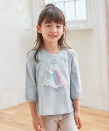 anyFAM（KIDS）(エニファム（キッズ）)/プリンセスモチーフ 七分袖 Tシャツ/サックスブルー系