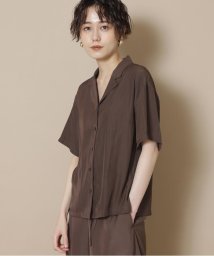 N Natural Beauty Basic(エヌナチュラルビューティベーシック)/パウダーサテンブラウス/モカ