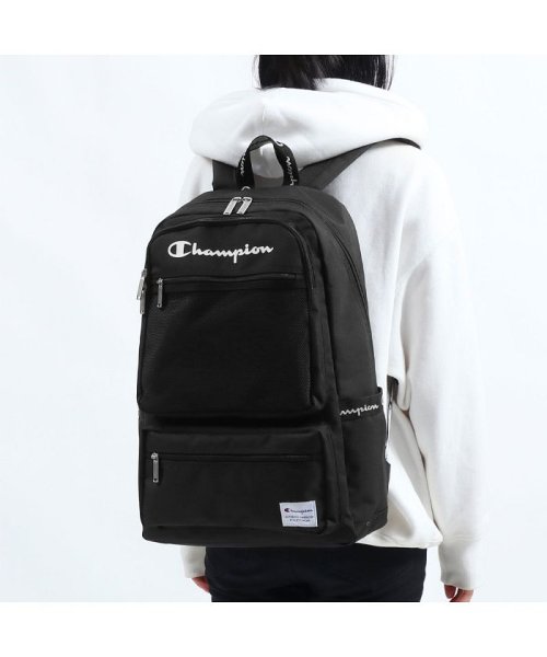 CHAMPION(チャンピオン)/チャンピオン Champion リュックサック 大容量 バックパック 通学 オハイオ 通学リュック B4 A4 25L 軽量 通勤 中学生 高校生 67024/ブラック