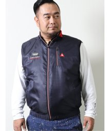 GRAND-BACK(グランバック)/【大きいサイズ】ルコックスポルティフ ゴルフ/le coq sportif GOLF ピクセルクロス撥水＆防風アウターベスト/ネイビー