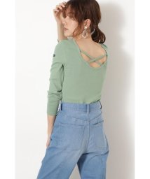 JILL STUART(ジル スチュアート)/LE MINOR バッククロスTシャツ/GREEN