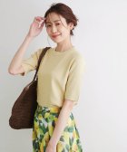 ROPE' PICNIC/【UVカット・接触冷感】ハーフスリーブニットプルオーバー/503928244