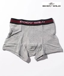 MARUKAWA(マルカワ)/【BODY WILD】ボディーワイルド オーガニックコットンボクサーパンツ(前とじ)/ミディアムグレー