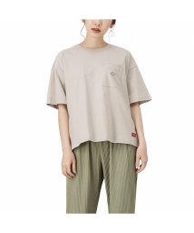 MAC HOUSE(women)(マックハウス（レディース）)/Dickies ディッキーズ ポケット付きTシャツ 1282－7934/グレージュ