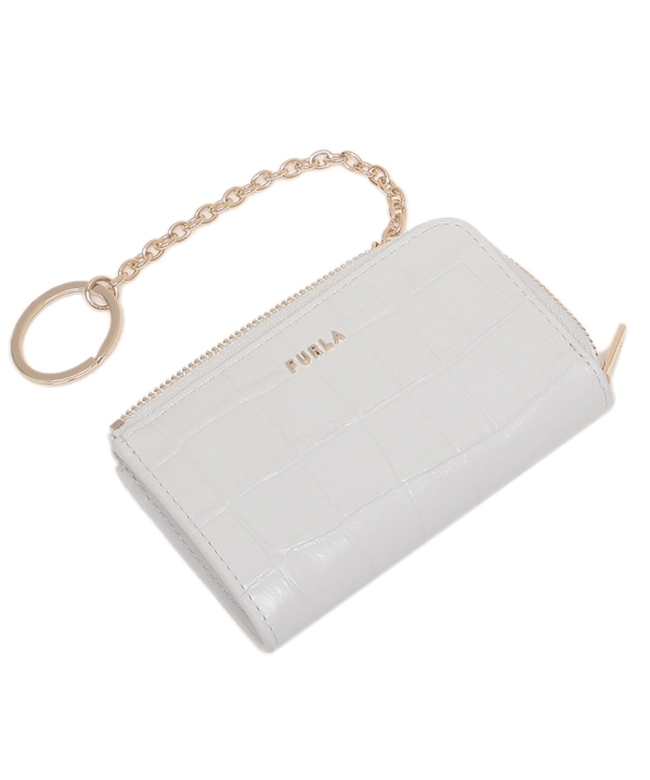 フルラ キーケース キーリング バビロン ホワイト レディース FURLA
