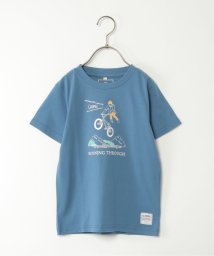 ikka kids(イッカ　キッズ)/【キッズ】サイクルモチーフ刺繍T（120〜160cm）/ブルー