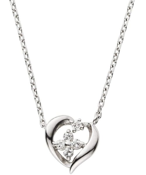 Web限定 シルバー925 ダイヤモンド ハートネックレス Va Vendome Aoyama Va Vendome Aoyama Magaseek