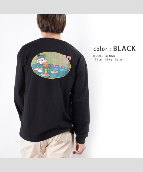 Usaコットン レトロイラスト ロンtee 長袖tシャツ メンズ 長袖tシャツ レディース ロンt メンズ ロンt レディース クルーネック 長袖 Tシャツ ワンフォークロージング 1111clothing Magaseek