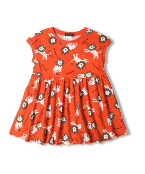 セール 子供服 Moujonjon ムージョンジョン 日本製アニマル動物柄ワンピース 80cm 1cm M343 ムージョンジョン Moujonjon Magaseek