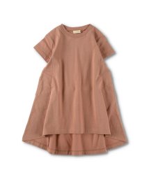 BRANSHES(ブランシェス)/【WEB限定】半袖フレアワンピース/ピンク