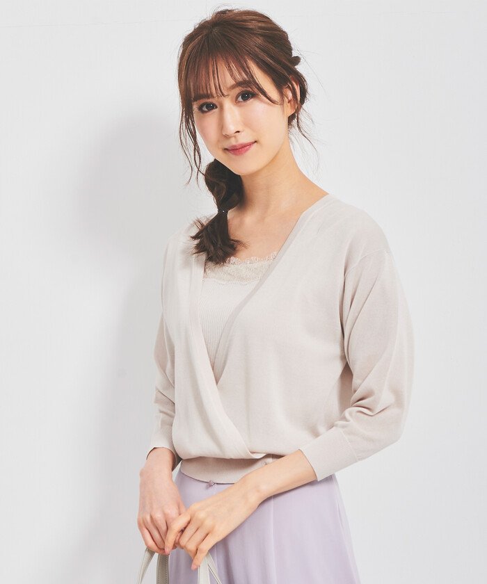 カシュクールカーディガン デビュー ド フィオレ Debut De Fiore Magaseek