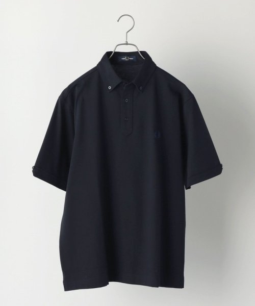 SHIPS MEN(シップス　メン)/【SHIPS別注】FRED PERRY: 抗菌・防臭 鹿の子 ボタンダウン ポロシャツ/ネイビー