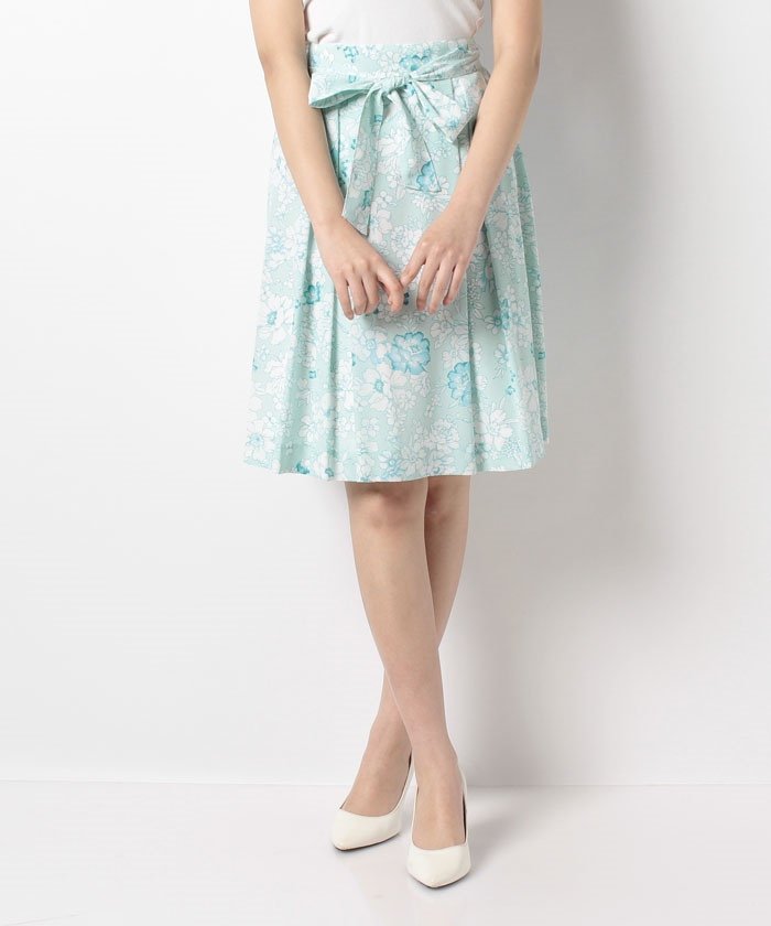 セール 花柄プリントタックフレアースカート カールパークレーン Karl Park Lane Magaseek