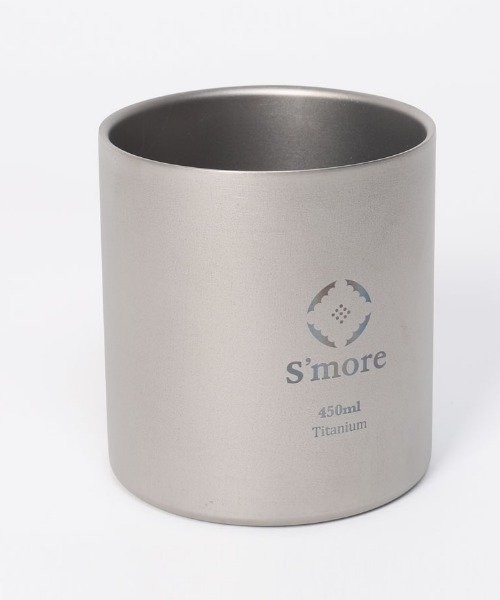 S'more(スモア)/S'more /Titanium cup double 450ml◆ チタンカップ 450/シルバー