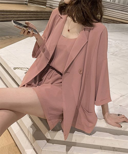 セール アミュレット Amulet ルームウェア3点セット 部屋着 キャミソール パンツ シンプル カジュアル レディース Magaseek