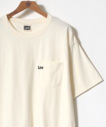 LAZAR(ラザル)/【Lazar】Lee/リー ワンポイント ミニロゴ刺繍 ポケット Tシャツ/オフホワイト