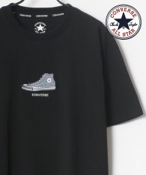 LAZAR(ラザル)/【Lazar】CONVERSE/コンバース 【ALL STAR/オールスター】 シューズ ロゴ サガラ 刺繍 Tシャツ/2021 SPRING SUMMER/ブラック