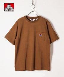 BEN DAVIS(BEN DAVIS)/【BEN DAVIS】 ベンデイビス ワンポイントロゴ  ポケット半袖Tシャツ ユニセックス/ブラウン系